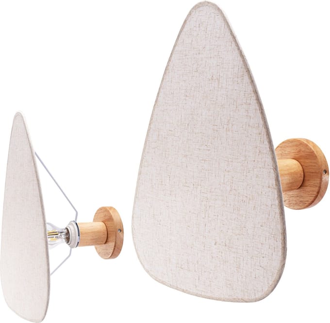 Toolight App1423-1W Wandlamp Beige 21X36X44Cm