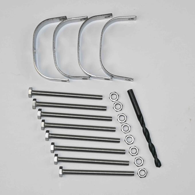 TuinChamp Montageset bamboeschermen RVS