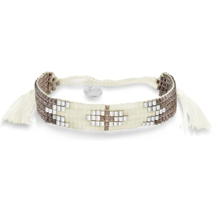 Scmyk armband BG-264 K Frosted Cherry zilverkleurig