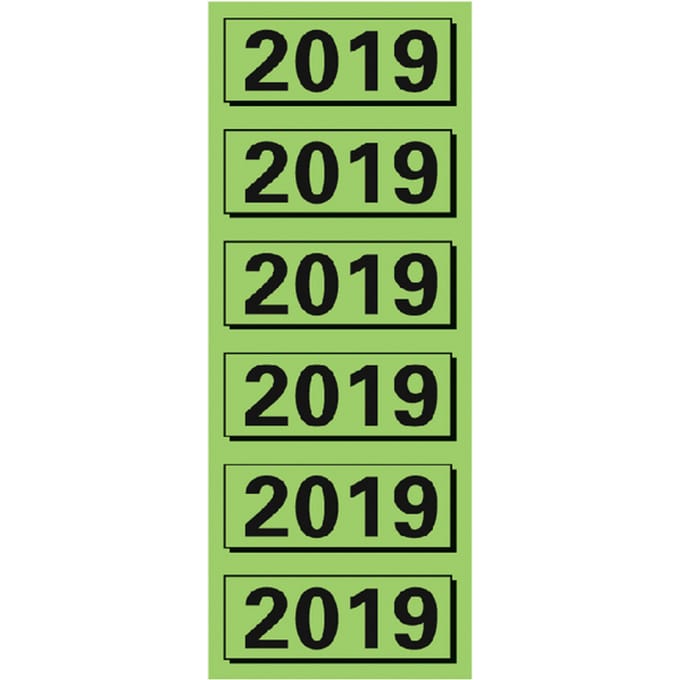 Rugetiket ELBA 2019 Jaaretiket -  Groen - Rugetiketten