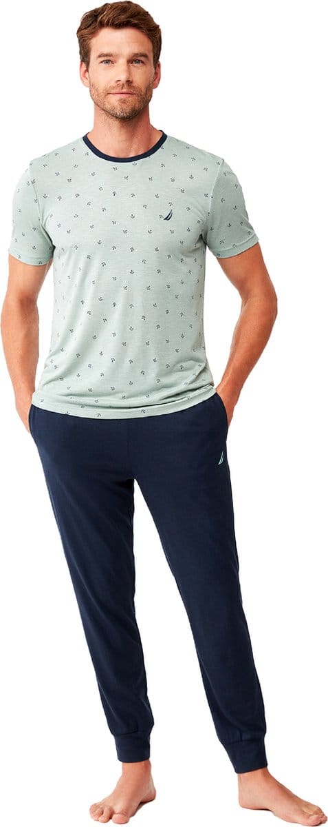 Nautica - Heren Pyjama Set, Korte Mouwen - S