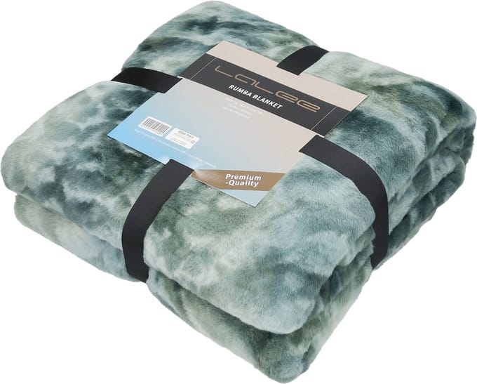Rumba fleece Deken - plaid - Blanket - Zachte deken - 150x200 - groen