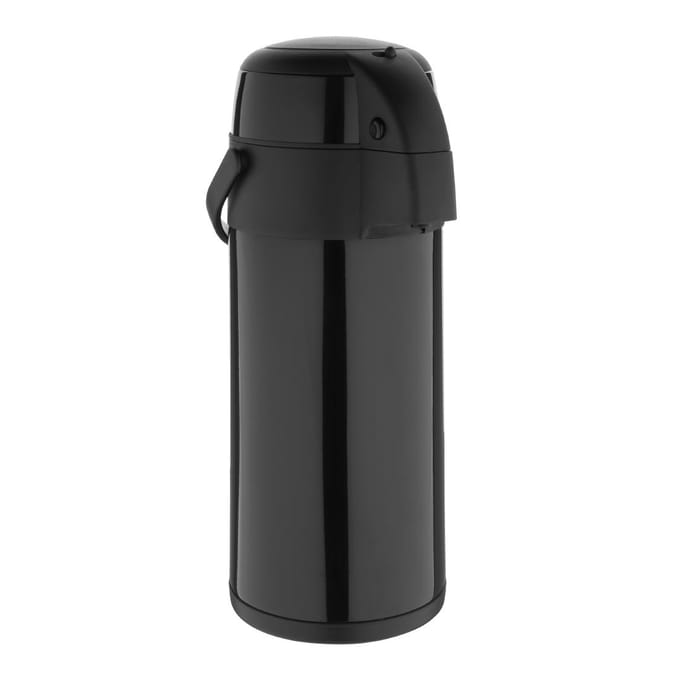 Olympia pump action rvs dubbelwandige airpot zwart