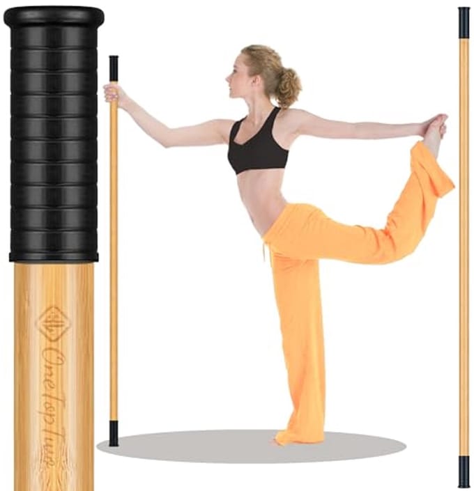 Lange Bamboe Yoga Stick 5ft - Stretching, Pilates en Balansoefeningen