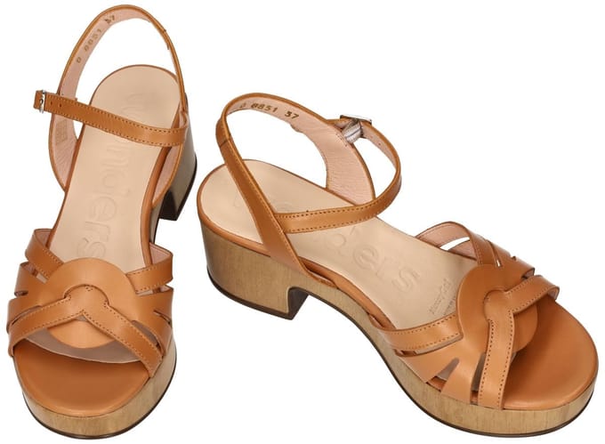 Wonders -Dames - camel - sandalen - maat 39