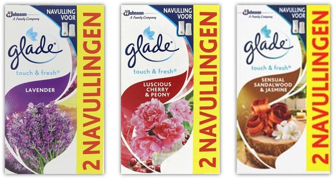 Glade By Brise Touch & Fresh Refils Probeerpakket 3 Duo verpakkingen
