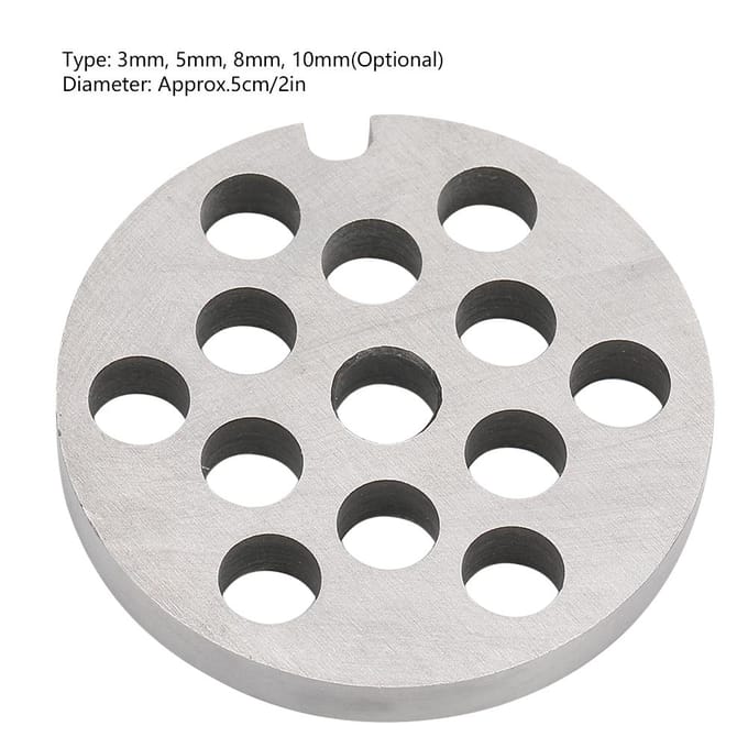 RVS Vleesmolen Mes Hakplaat Schijf Mes Vervangende Accessoires8mm 8mm white