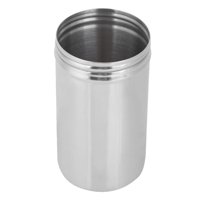 304 Stainless Steel Sealed Storage Jar Portable Tea Coffee Beans Container Large Large white