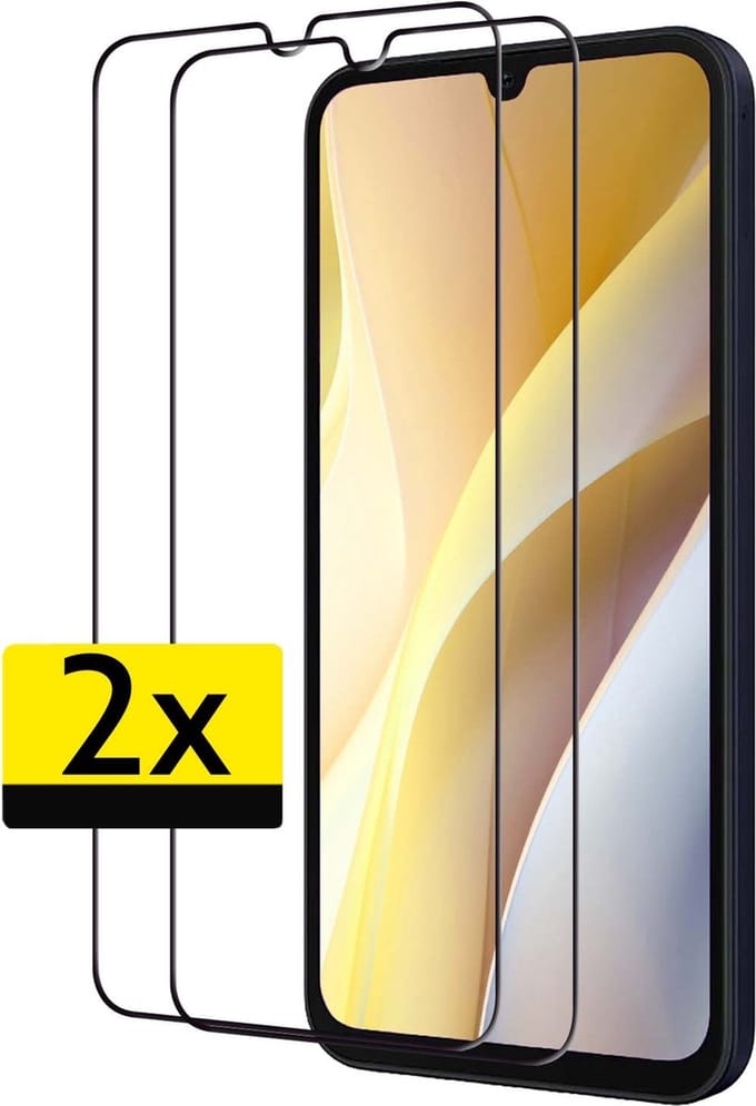 Screenprotector - Geschikt voor Samsung Galaxy A15 - 2 Stuks - Full Cover - Beschermglas - Gehard Glas - Tempered Glass - Screen Protector