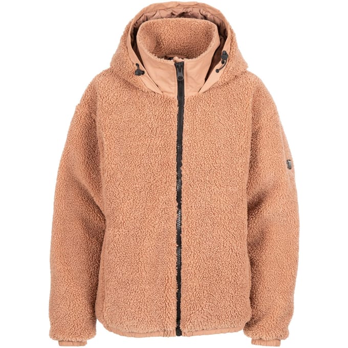 Trespass Dames/dames Burly Sherpa Jas (Donker Blush)