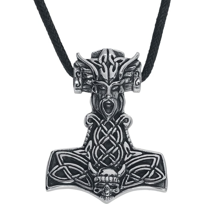 etnox Thor's Hammer Unisex Halsketting - zilverkleurig - Standard