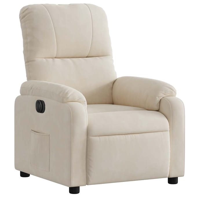 vidaXL - Fauteuil - elektrisch - verstelbaar - microvezelstof - beige