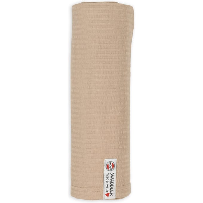 XL Swaddle Beige 120x120 cm Absorberend Swaddle Seersucker 0,3 TOG