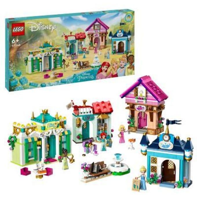 LEGO 43246 ǀ Disney Princess: Disney Princess marktavonturen Set met Schatkaart en Poppetjes