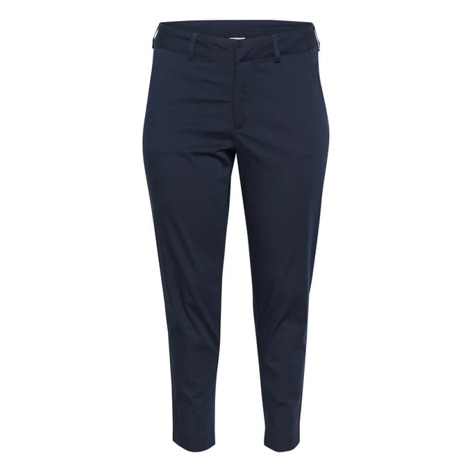 Damesbroek 7/8 chino KAFFE Curve Leana