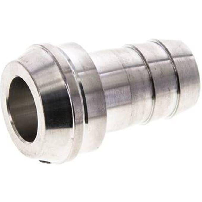 19 mm RVS Slangpilaar zonder Wartelmoer (G1'') 18mm