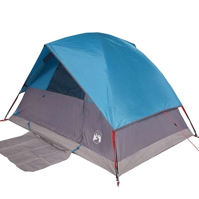 vidaXL - Koepeltent - 4-persoons - waterdicht - blauw