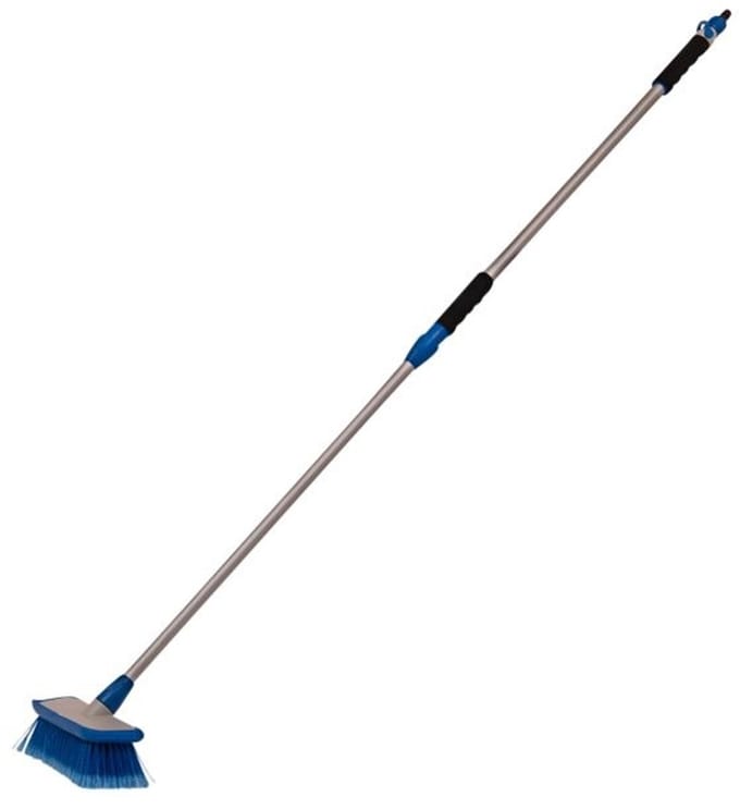 Telescoop autowasborstel - verstelbaar - aluminium steel