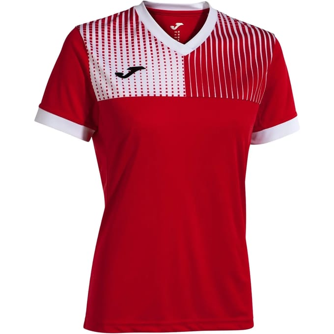 Dames Joma Eco Supernova Rood-wit T-shirt Rood/wit - M