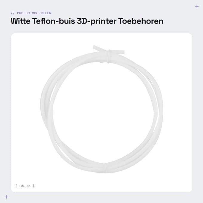 Dailygoods- Teflon-buis 1,5/2 M - PTFE Bowden-buis - 1,75-gloeidraad - 2,0 Mm ID - 4,0 Mm OD - Geschikt voor 3D-printers - 3D-printerbuis
