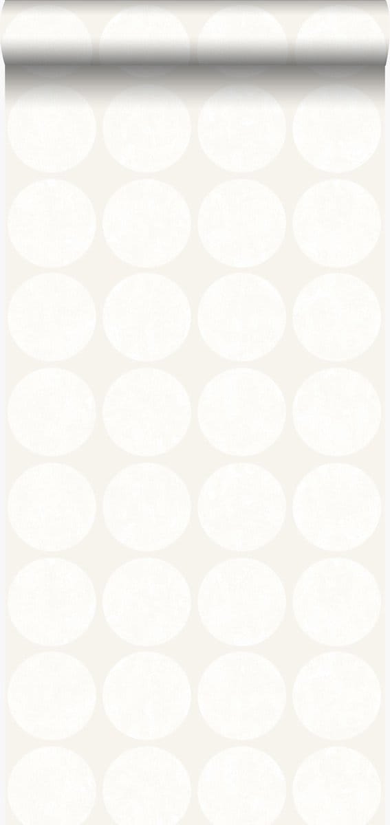 Origin Wallcoverings behang grote verweerde bollen roomwit - 347606 - 53 cm x 10,05 m
