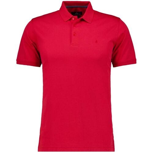 Ragman Uni Polo Light Cotton Mix Bright Red Melange / male