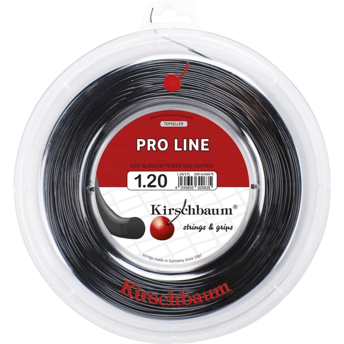 Kirschbaum Pro Line Rol Snaren 200m-Zwart