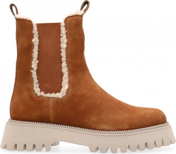 Maruti - Emma Chelsea boots Tan - Cognac - Teddy - 41