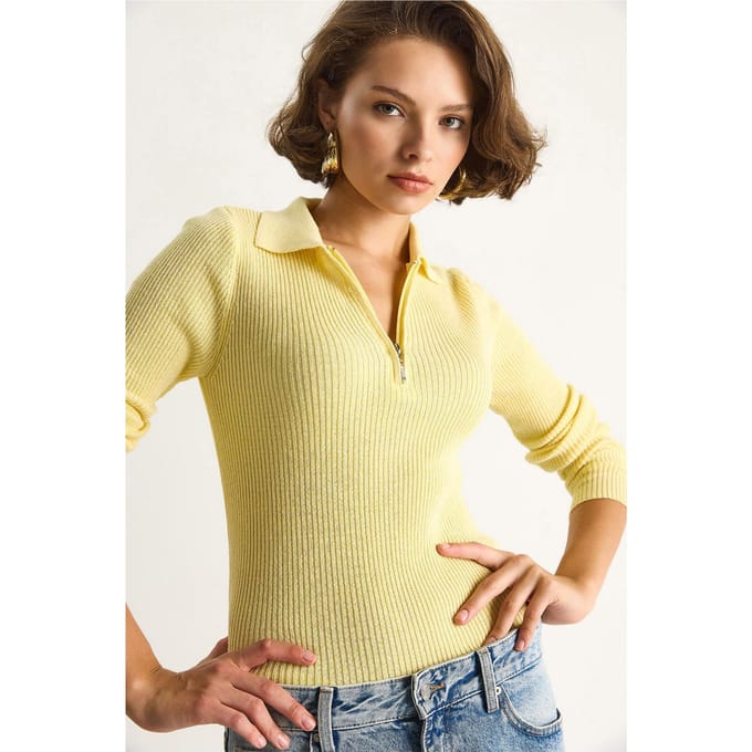 Sweater met Ritssluiting kraag