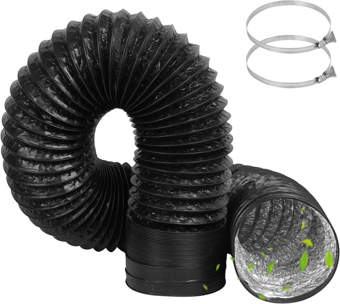Flexibele Afvoerslang 150 mm Diameter Lengte 3 Meter voor Ventilatie en Afzuiging