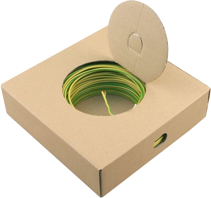 Installatiedraad VD 2.5 mm2 100 m geel-groen 01.265.04