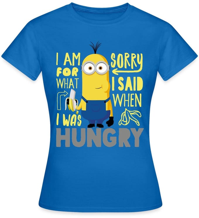 Minions Kevin Honger Banaan T-Shirt Dames
