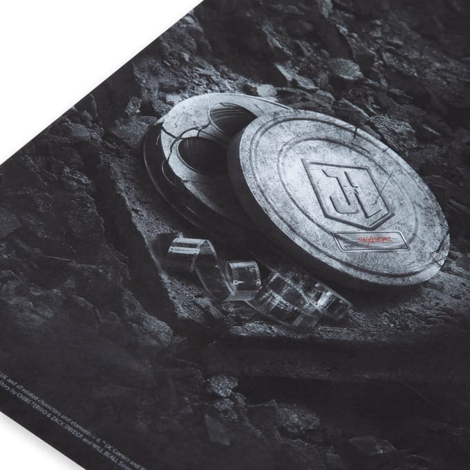 Justice League Snyder Cut Film Reels Poster Giclee Art Print - A2 - White Frame