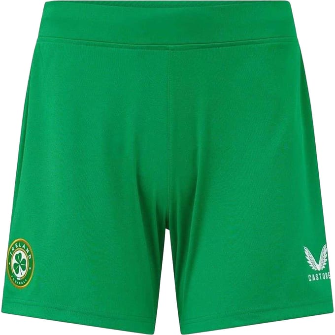 Castore Dames/Dames 2022 Ierland Elastische Voetbalshort (Vrolijk groen)
