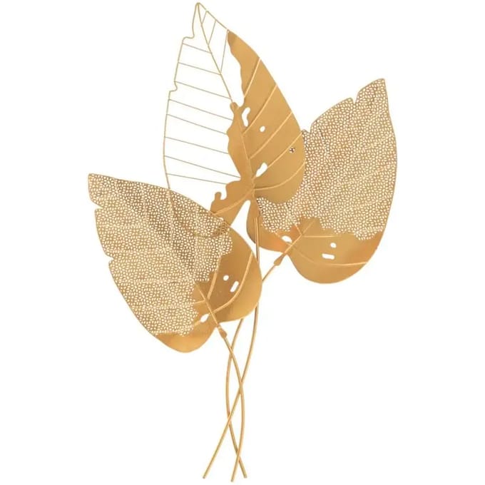 Wanddecoratie Mauro Ferretti Autumn Leaf Gold
