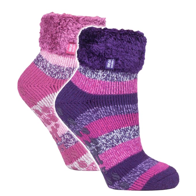 2-pack Dames Zachte Lounge Sokken met Antislip