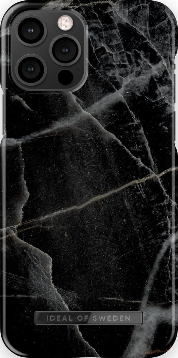 Ideal of Sweden Fashion Case iPhone 12/12 Pro Black Thunder Marble