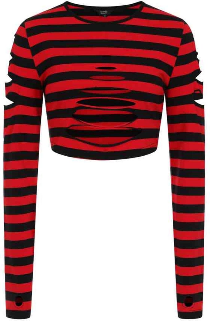 Banned - CHANTREA Crop top - M - Rood