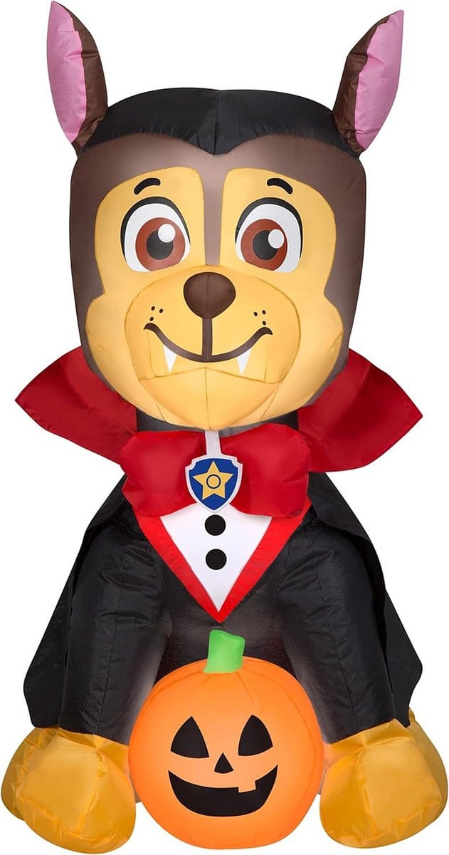 Halloween Opblaasfiguur Chase als Vampier, 90 cm Hoog