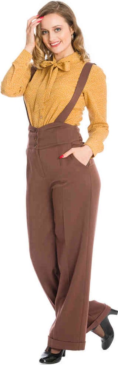 Dancing Days - HER FAVOURITES Wijde broek - 2XL - Bruin