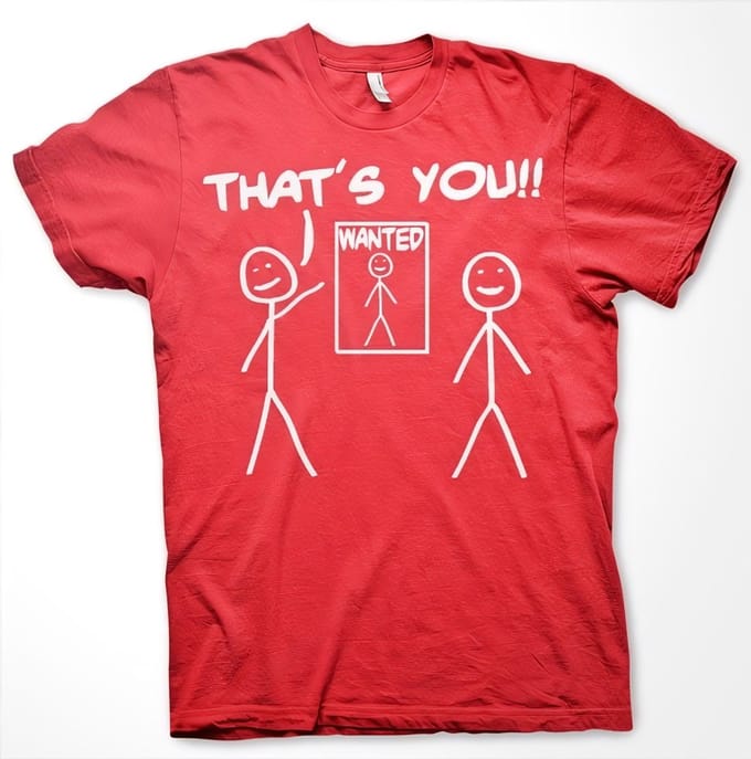 Hybris That's You Wanted T-shirt rood
