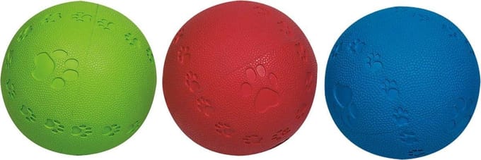 Flamingo Hondenspeelgoed Rubber Bal Summer met Piep - Willekeurig - 8 cm