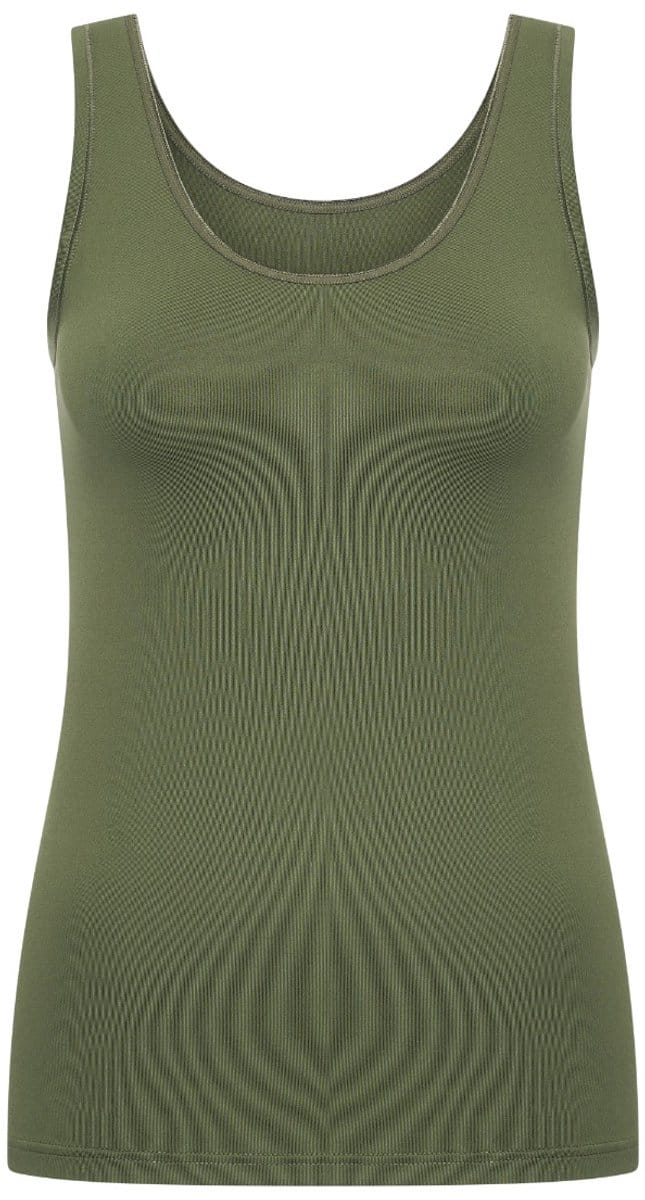 RJ Pure Color Dames Hemd Donkergroen M