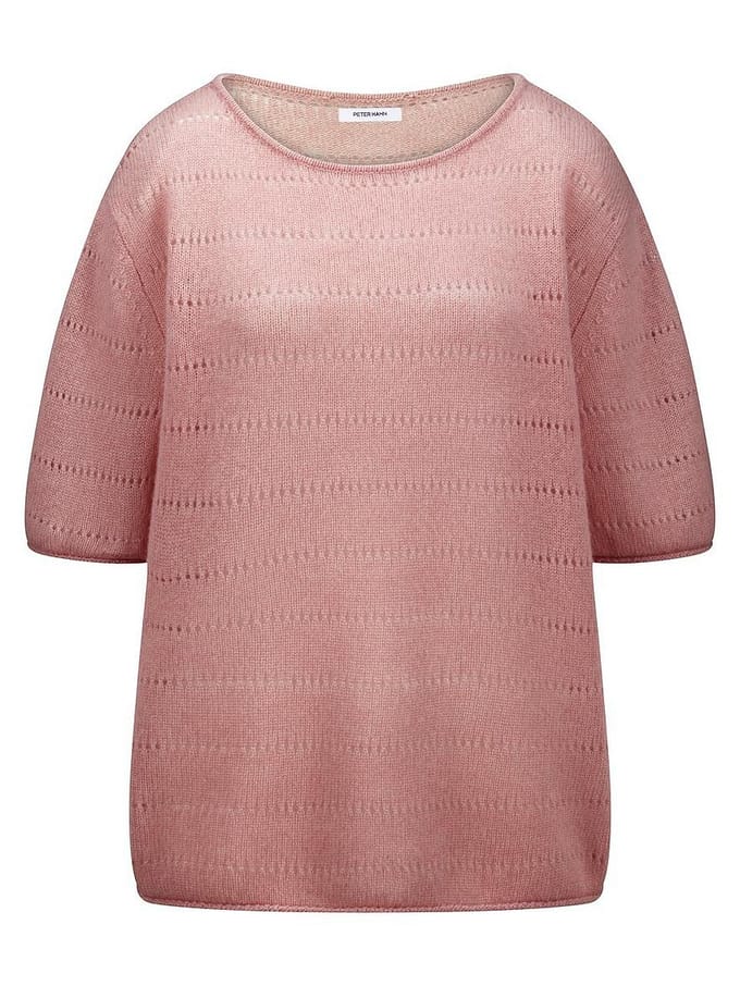 Trui 100% kasjmier Van Peter Hahn roze