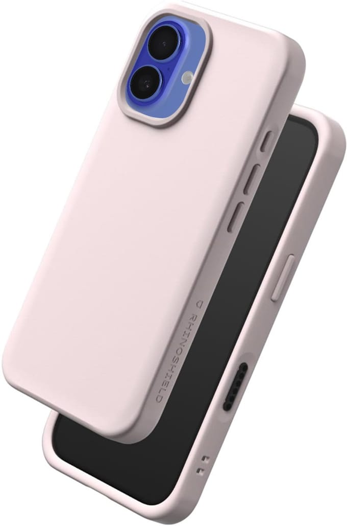 Rhinoshield, Hoesje Geschikt voor Apple iPhone 16 Model SolidX Compatibel met Draadloos Opladen, Lichtroze