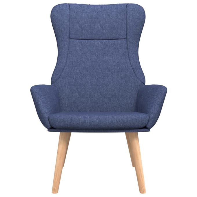 vidaXL - Relaxstoel - stof - blauw