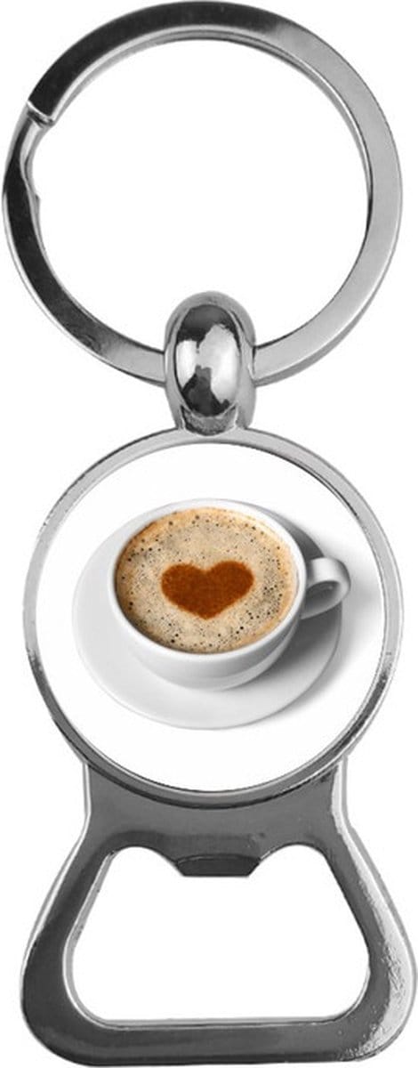 Bieropener Glas - Koffie Hart