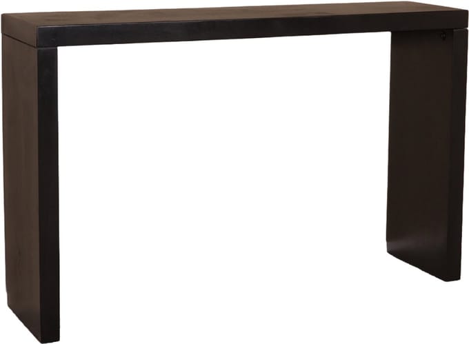 Bijzettafel 120cm duurzaam mangohout Randy zwart industrieel side table