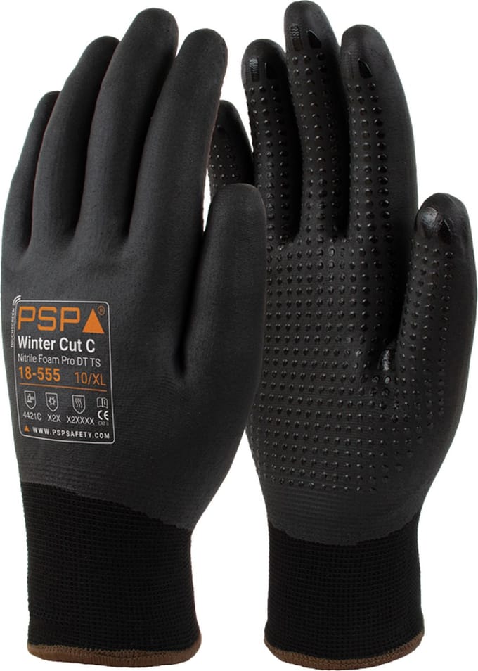 Werkhandschoen winter cut C Nitrile Foam Pro