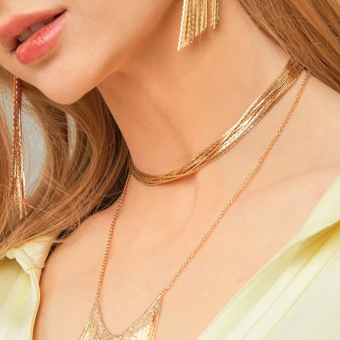 Hipanema Sekhmet gouden ketting